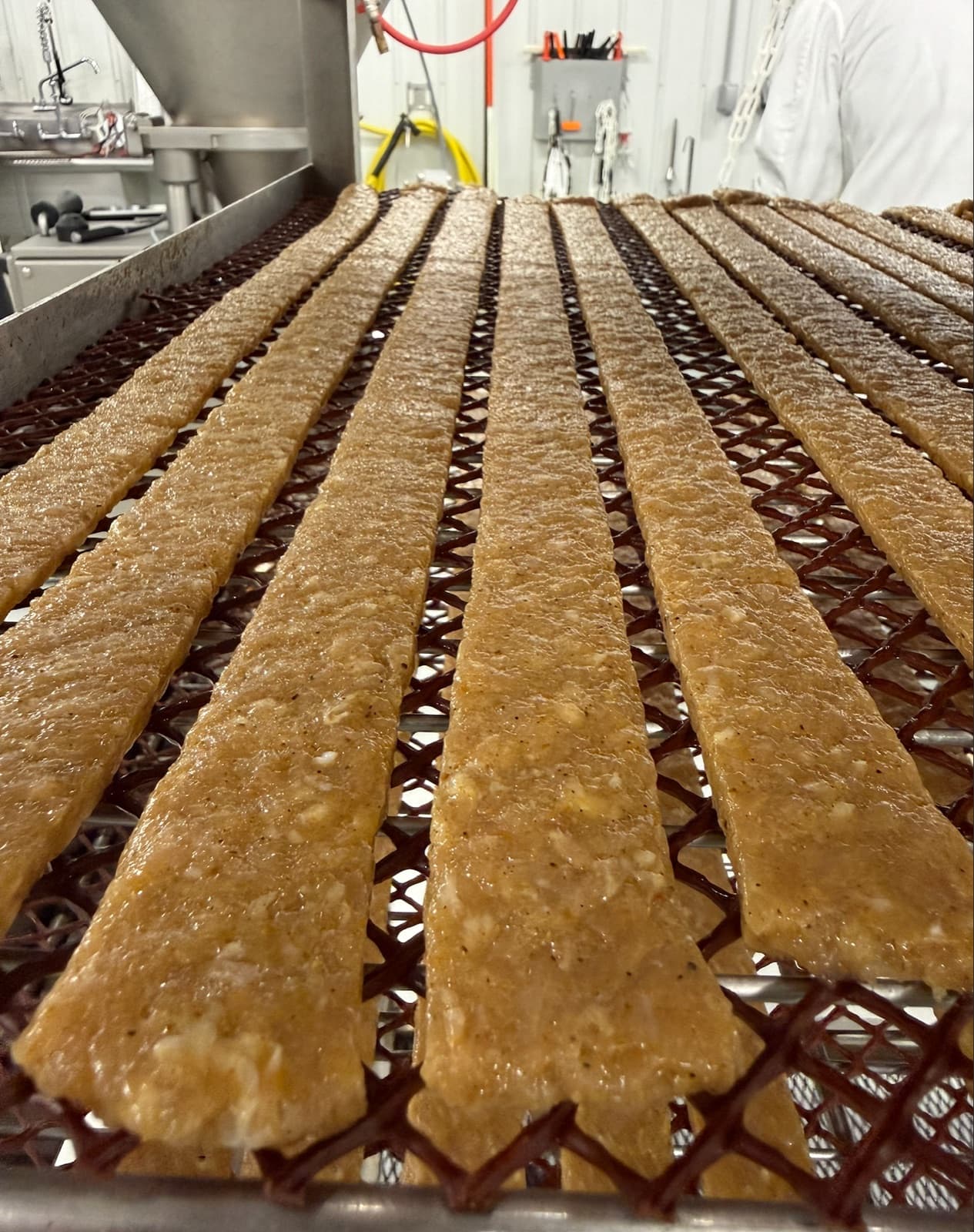 Uniform strips formed by the Meat Bot
